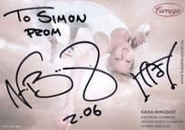 Kajsa Bergqvist Olympic Games High Jump Gold Medallist Hand Signed Photo