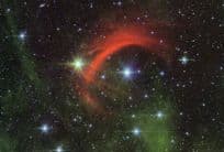 Kappa Cassiopeiae Space Gas Collision Star Constellation Postcard