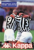 Kappa Football Shirts Rare Juventus Advertising Postcard