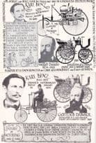 Karl Benz Cycling Bicycle 2x Limited Edition Art Postcard s