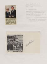 Karl Folkers American Medal Professor Biochemistry Hand Signed Picture