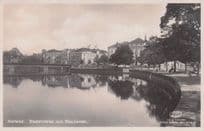 Karlstad Stadshotellet Akta Photografi River Sweden Old RPC Postcard