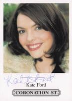 Kate Ford Coronation Street Undedicated Hand Signed Cast Photo