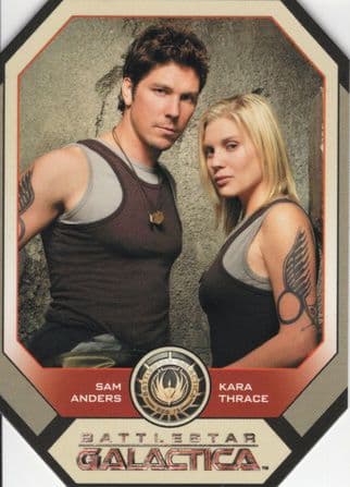 Katee Sachoff Michael Trucco RARE Battlestar Galactica Trading Card