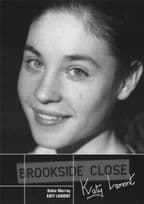 Katy Lamont Adele Murray Brookside Reverse Hand Signed Cast Card Photo