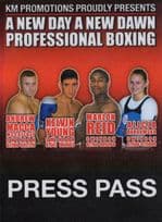 Kelvin Young Swindon Boxers 4x Boxing Night Press Pass