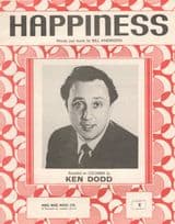 Ken Dodd Happiness RARE EX UK Sheet Music