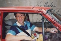 Ken Ratcliffe Everton Football Club in Private Car Hand Signed Photo