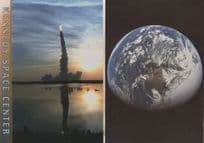 Kennedy Space Centre Shuttle Blast Off 2x Astronomy Postcard s