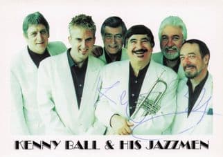 Kenny Ball & His Jazzmen Band Official Hand Signed Music Photo