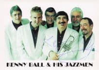 Kenny Ball & His Jazzmen Band Official Hand Signed Music Photo