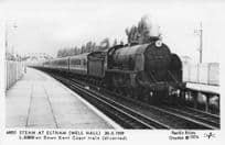 Kent Coast Train at Eltham Station in 1959 Pamlin Prints Railway RPC Postcard