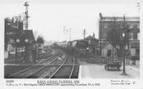 Kent Station Disaster Floods in 1953 Pamlin Prints Railway RPC Postcard