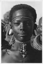 Kenya Ethnic Glamour Lady Neck Ear Jewellery Vintage 10x8 African Photo