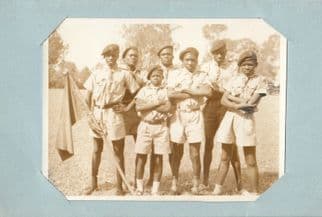 Kenya Scout Scouting Antique 1960s Christmas Card Photo From African Unit Group