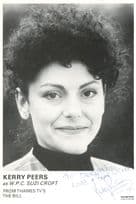 Kerry Peers as WPC Suzi Croft The Bill ITV Hand Signed Cast Photo