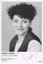 Kerry Peers The Bill ITV Hand Signed Cast Card Photo