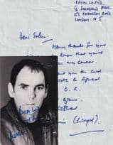 Kevin Lloyd DC Lines ITV The Bill Hand Signed Letter & Photo
