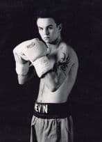Kevin Mitchell British Boxer Reverse Hand Signed Boxing Large Photo