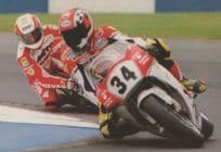 Kevin Schwantz Eddie Lawson USA Motorcycle Grand Prix Postcard
