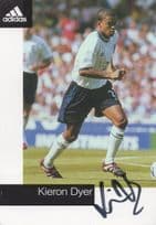 Kieron Dyer England Internation Football Hand Signed Photo Card