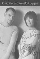 Kiki Dee & Carmelo Luggeri 1970s Pop Singer Hand Signed Photo