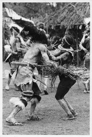 Kikuyu Dancers Ostrich Feathers Headdress Kenya Africa Press Photo