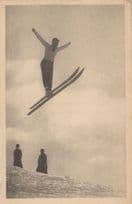 Kilchberg Spectacular Ski Skiing Jump Old Switzerland Postcard