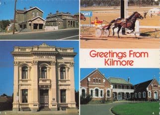 Kilmore Trotting Club Australia Harness Horse Racing Victoria WA Rare Postcard