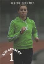 Kim Gevaert Belgium Olympic Games Athlete Newspaper Advertising Postcard