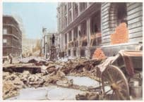 King Edward Post Office Museum Building In WW2 Blitz Postcard