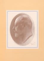 King Edward VII Portrait Stamp by Emil Fuch Museum Postcard