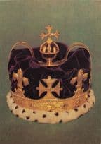 King George II Prince Of Wales Crown King Queen Royal Regalia Photo Postcard