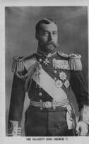 King George V Military Royal Regalia Old Real Photo Postcard