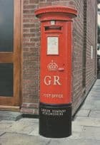 King George V Pillar Post Box Museum Didcot Railway Station Postcard