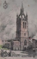 King Henry I at St Nicholas Cathedral WW1 Newcastle Phillimore Old Postcard