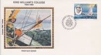 King Williams College Isle Of Man Ship Rare Benhams First Day Cover