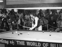 Kirk Stevens in 1970s World Of Pool Billiards Event Snooker Press Photo