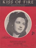Kiss Of Fire Anne Shelton 1950s Sheet Music