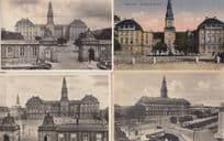 Kobenhavn Christlansborg Slot 4x Old Denmark Postcard s