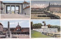 Kobenhavn Tietgens Bro og Posthuset Strassenbahn Eisenbahn Denmark 4x Postcard