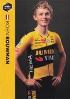 Koen Bouwman Holland Champion Cyclist Dutch Team Jumbo Visma Postcard