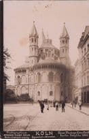 Koln 1898 Apostel Church German Real Photo Postcard