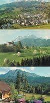 Krienseregg Pilatus Restaurant & Aerial 3x Switzerland Postcard s