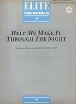Kris Kristofferson Help Me Make It Through The Night EMI Elite XL USA Sheet Music