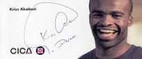 Kriss Akabusi British Athletics Champion Hand Signed Photo