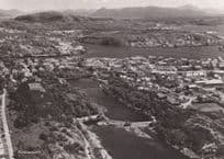 Kristiansund Norway Vintage Aerial Real Photo Postcard