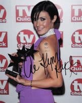 Kym Ryder Coronation Street 2007 TV Quick Awards Large 10x8 Hand Signed Photo