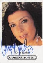 Kym Ryder Coronation Street RARE ALT Hand Signed Cast Card Photo