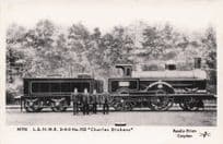 L&NWR Charles Dickens Old London Train & Staff 955 Pamlin Prints Railway RPC Postcard